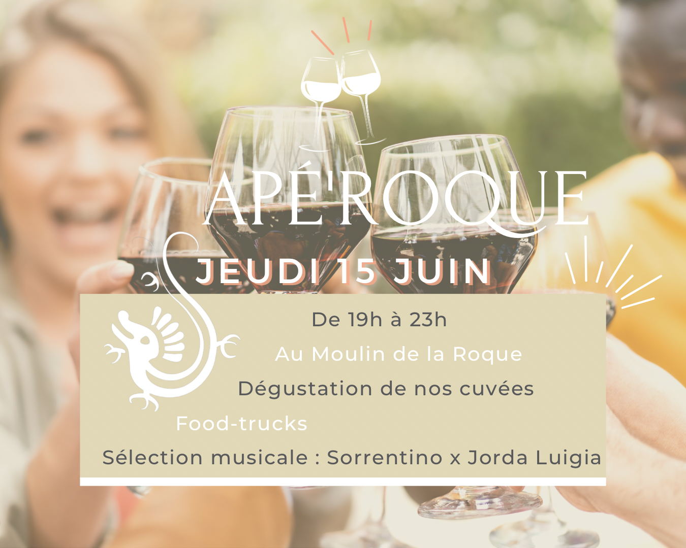 Apé'Roque le 15 juin au Moulin de la Roque !