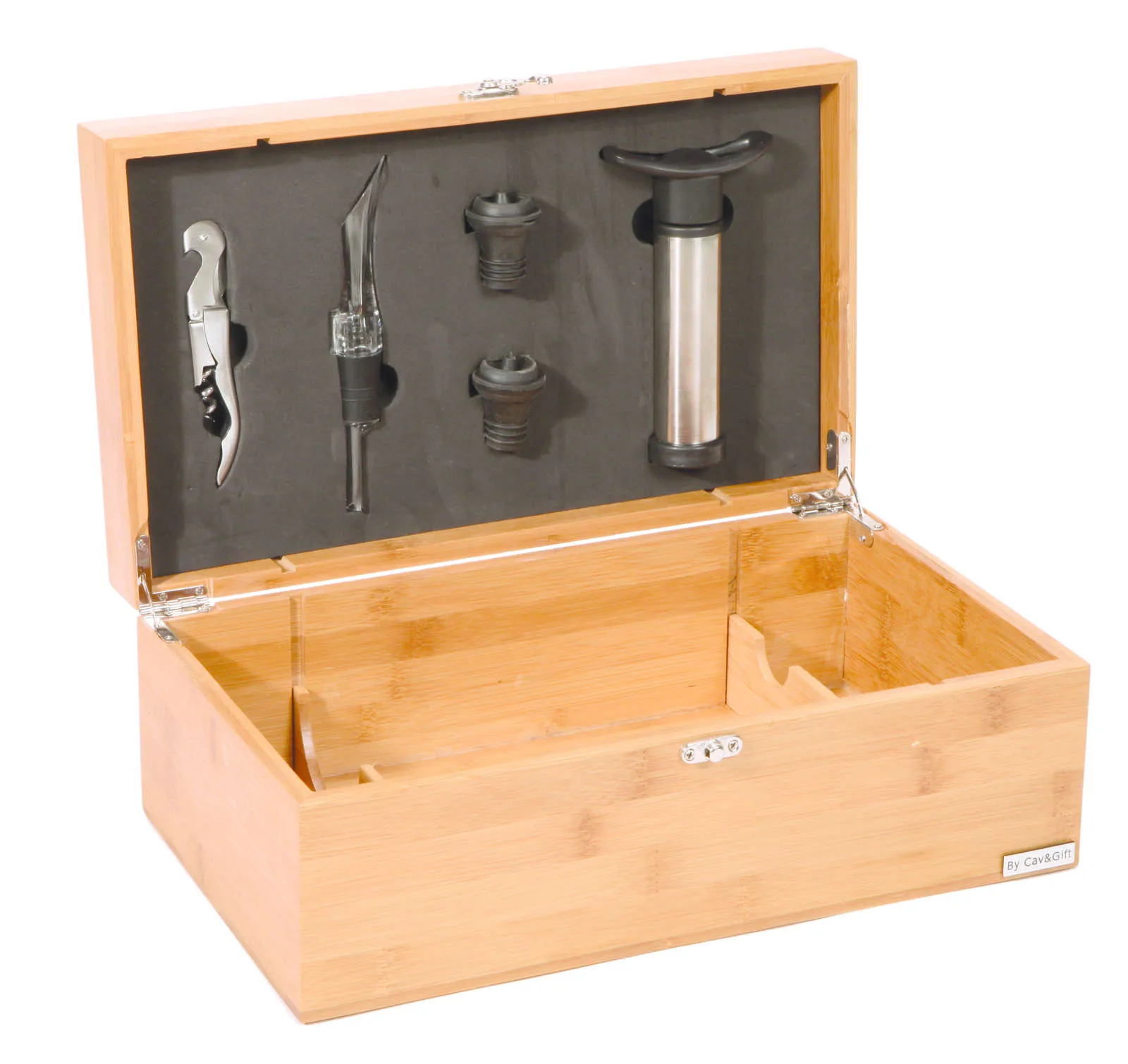 Coffret Sommelier Bamboo 2 bouteilles