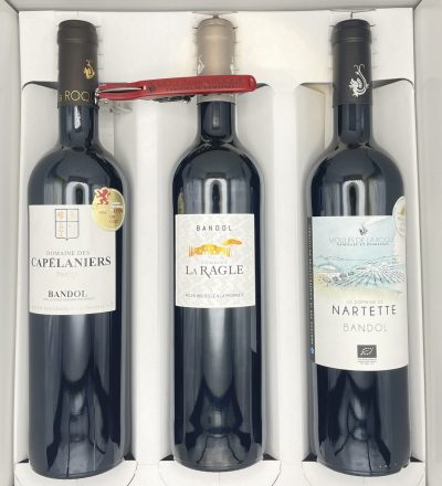 Coffret Domaine Rouge 3 Bouteilles et sommelier